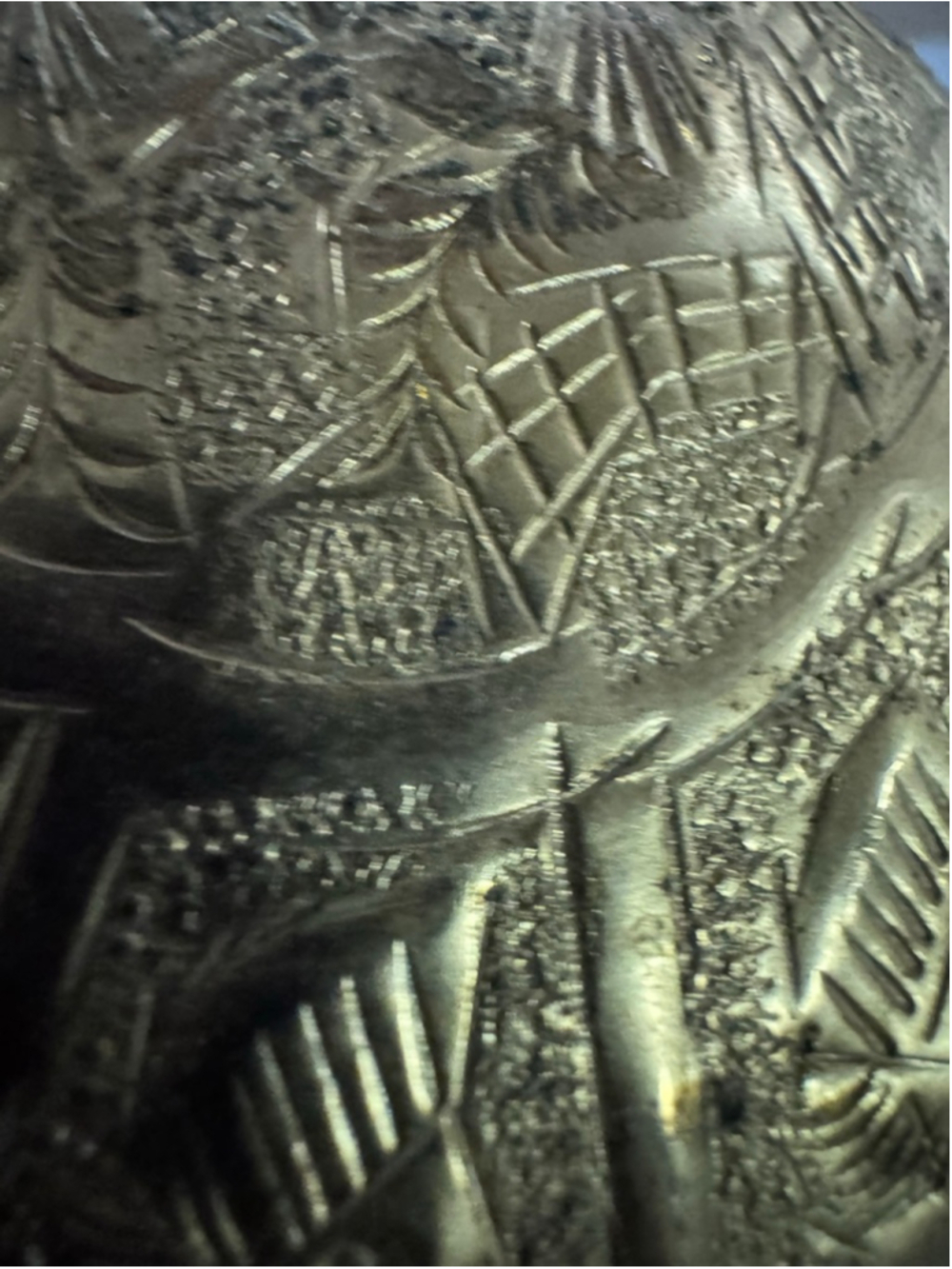 Unbranded Gold Embossed Decor One Size - Picture 8 of 10